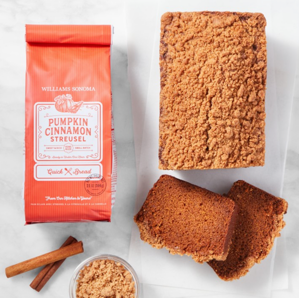 Williams Sonoma Pumpkin Cinnamon Streusel Quick Bread Mix