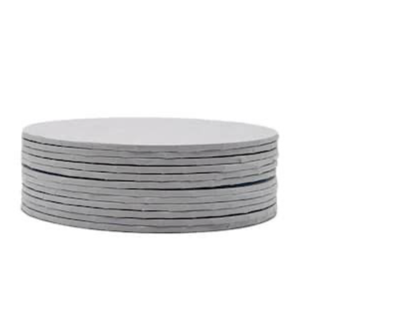 BULK ROYAL White Round Cake Boards -  1/4 " thick