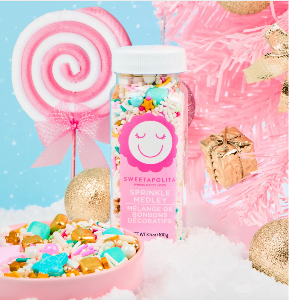 SWEETAPOLITA - GINGERBREAD LANE SPRINKLE MEDLEY BOTTLE 100GR