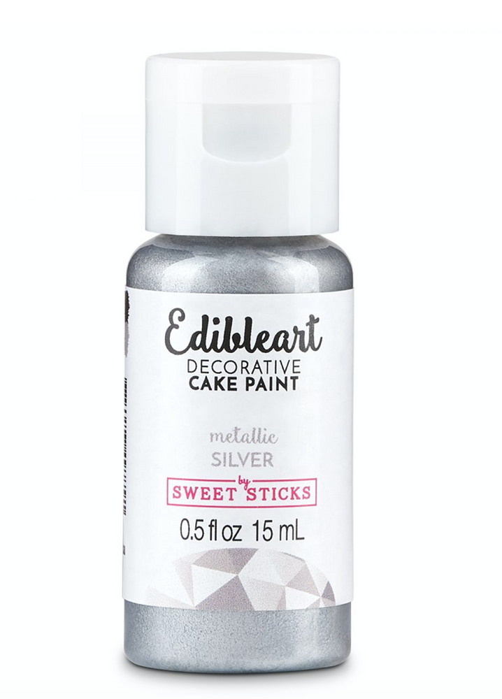 Metallic Silver 15ml - Edible Art Decorative Paint