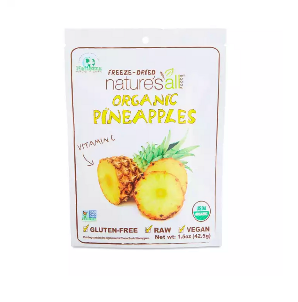 Organic Freeze-Dried Pineapple, 1.2 oz (34 g)