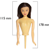 Brunette Doll Pick, for Doll Cake - Sophia