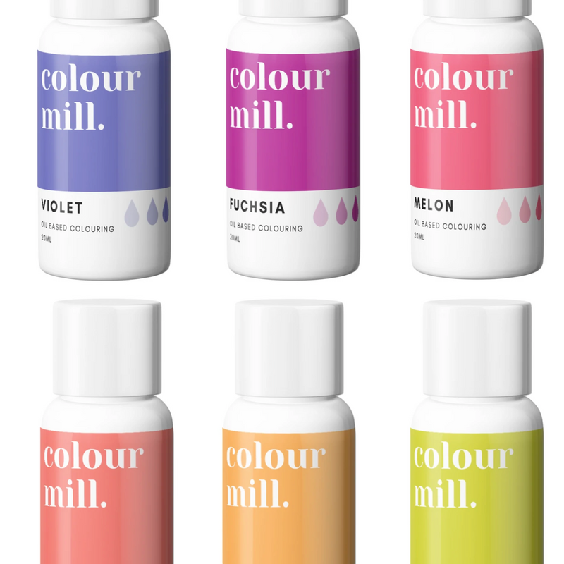 Colour Mill Oil Based Colouring - Tropical Range 100 ml 6 Pack