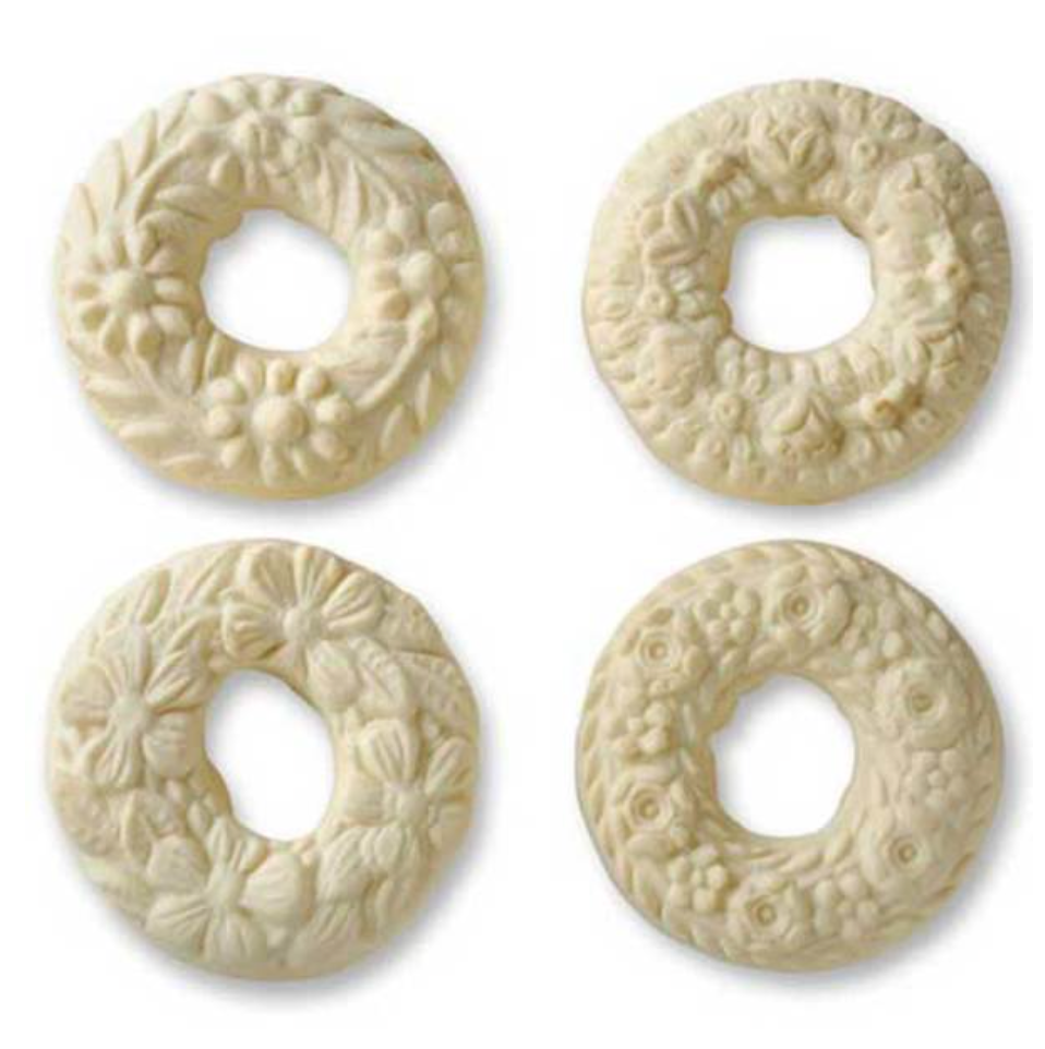 Four Wreaths Springerle Mold