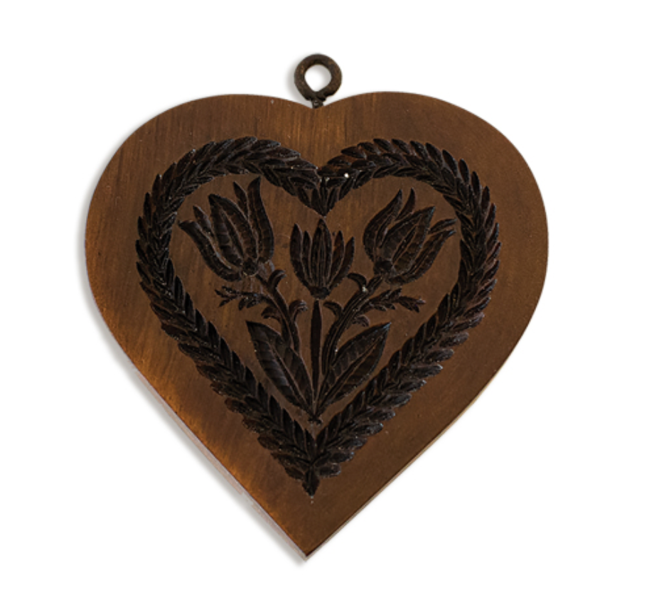 Tulip Heart Springerle Mold