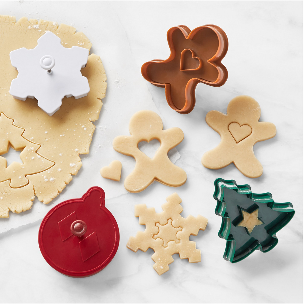 Williams Sonoma Holiday Linzer Cookie Cutters, Set of 4
