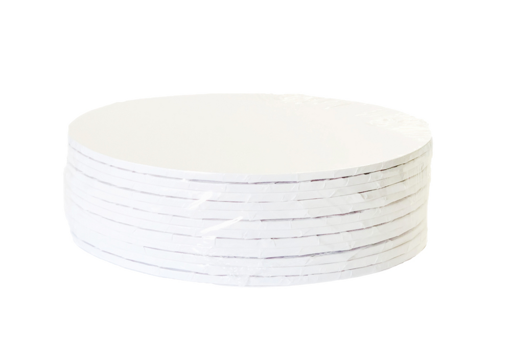 BULK White Round 1/4 " thick Cake Boards - bulk pack of 12