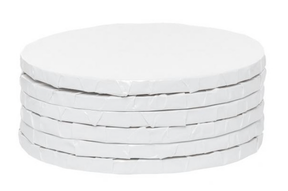 BULK White Round Cake Drums - 1/2 " thick
