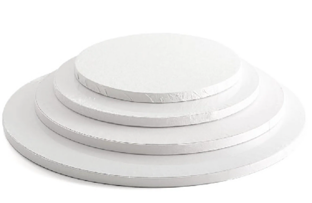 Single white Round Cake Drum - 1/2 " thick