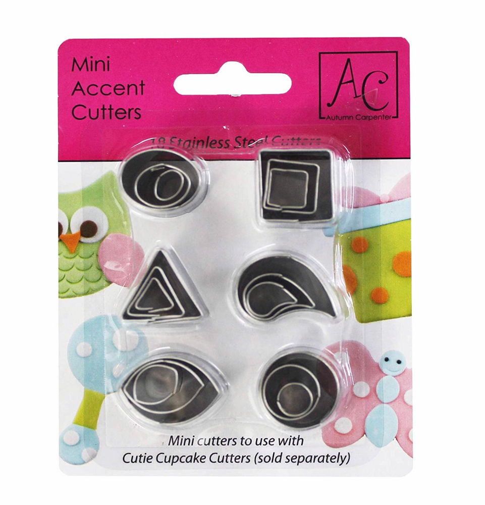 Autumn Carpenter Designs Cutie Fondant Cutter Set - Accents