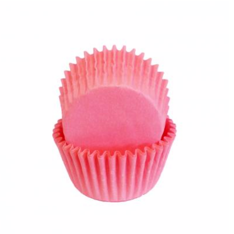Mini Greaseproof Baking Cups – Light Pink