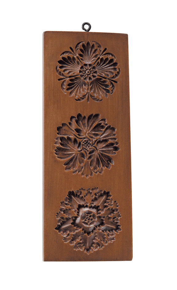 Three Rosettes Springerle Mold