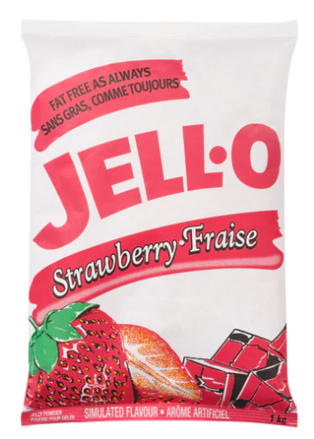 Jello Strawberry Gelatin Mix – 1 kg