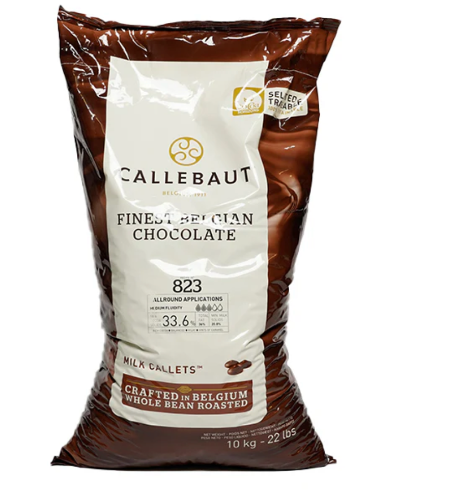 Callebaut Milk Chocolate Callets 823 — 33.6% Cocoa | 10KG