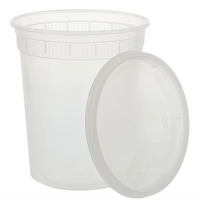 32oz Clear Deli Round Container with Lid
