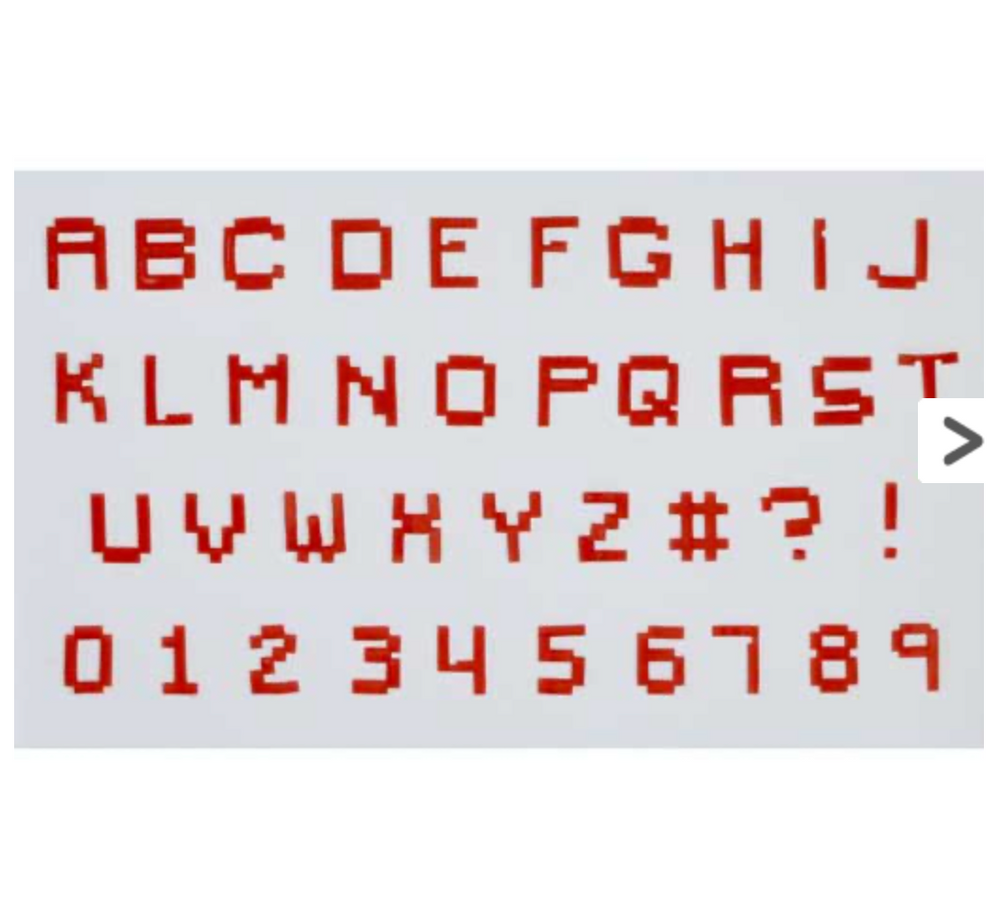 FMM Pixel Alphabet and Number Tappit