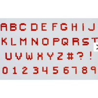 FMM Pixel Alphabet and Number Tappit