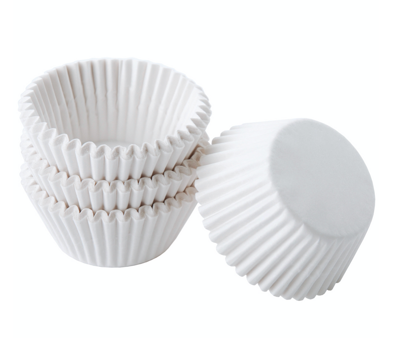 mini Baking Cups - White
