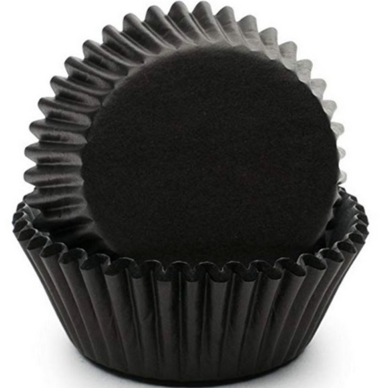 Black Foil Cupcake liners – standard size