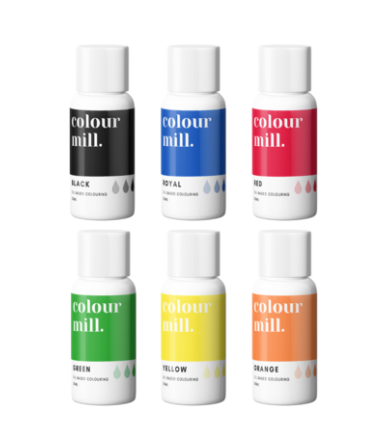 Colour Mill Oil Based Colouring 100ml 6 Pack Primary