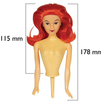 Redhead Doll Pick, for Doll Cake