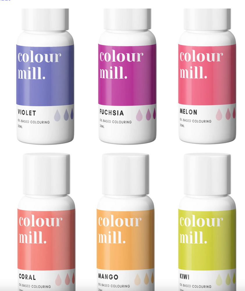 Colour Mill Oil Based Colouring - Tropical Range 100 ml 6 Pack