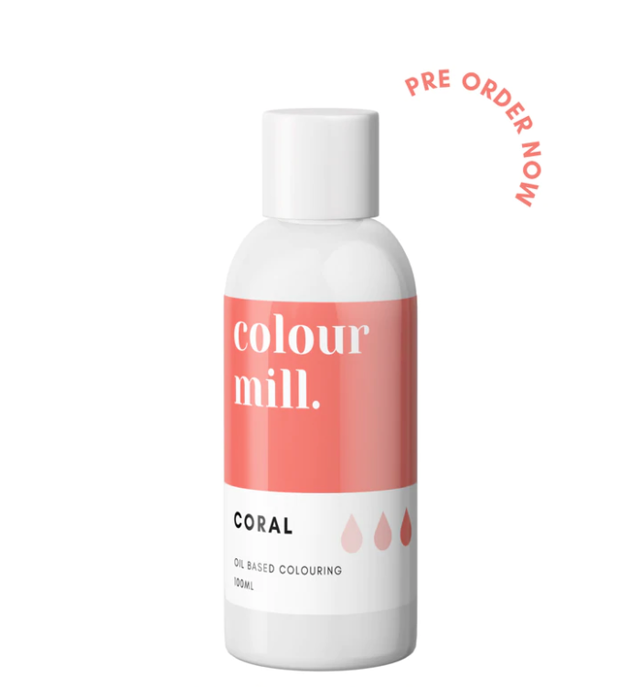 Colour Mill Oil Based Colouring 100ml Coral - NEW!!! AVAILABLE NOW