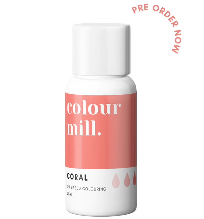 Colour Mill Oil Based Colouring 20ml Coral - NEW!!! AVAILABLE NOW