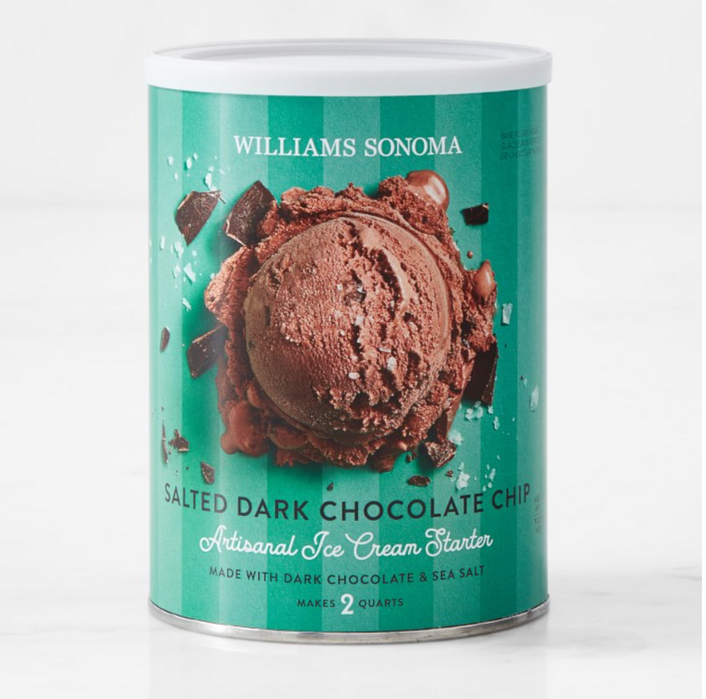 Williams Sonoma Ice Cream Starter, Salted Dark Chocolate