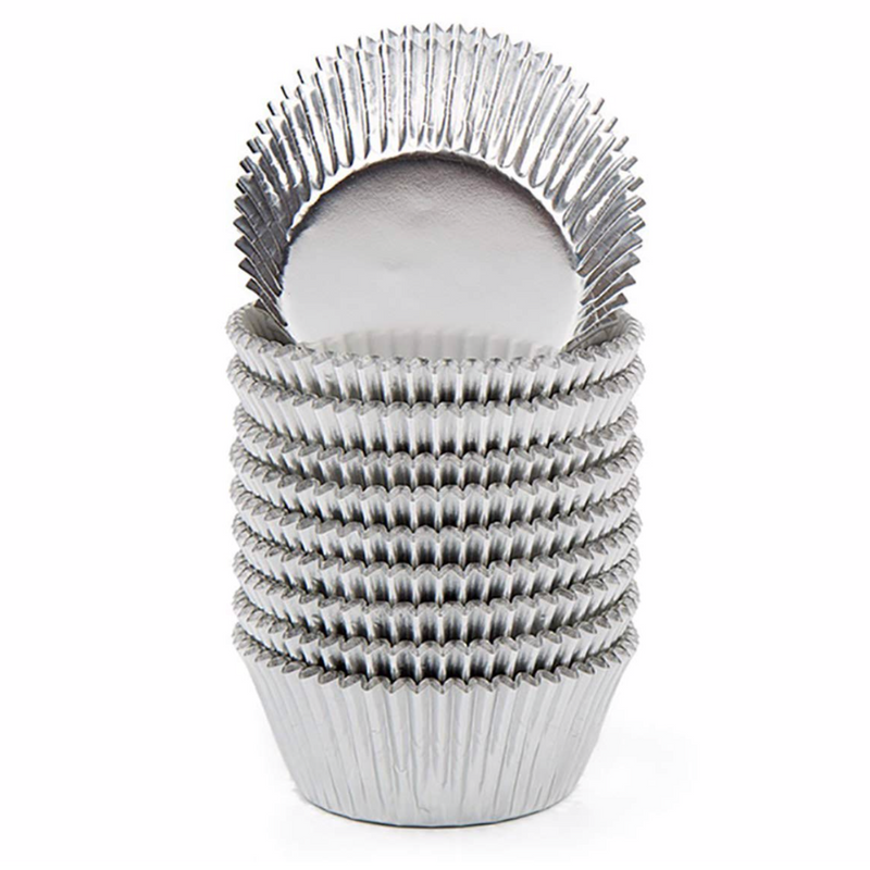 Silver Foil Cupcake liners – standard size