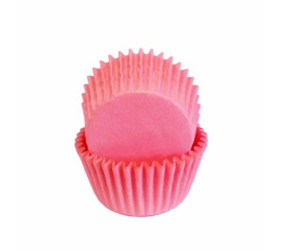 Mini Greaseproof Baking Cups – Light Pink
