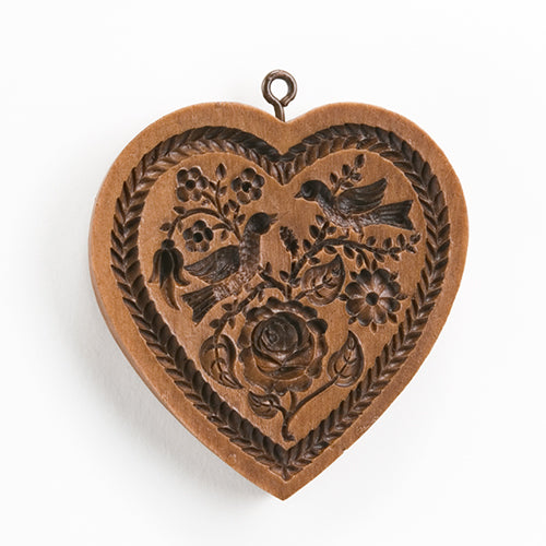 Heart and Rose Springerle Mold